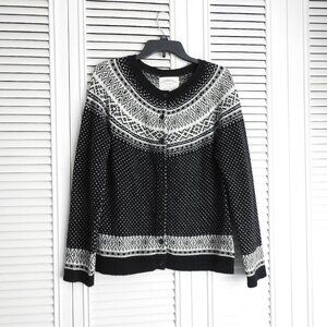 Cambridge Women's Lambswool Cardigan Sweater M British Design